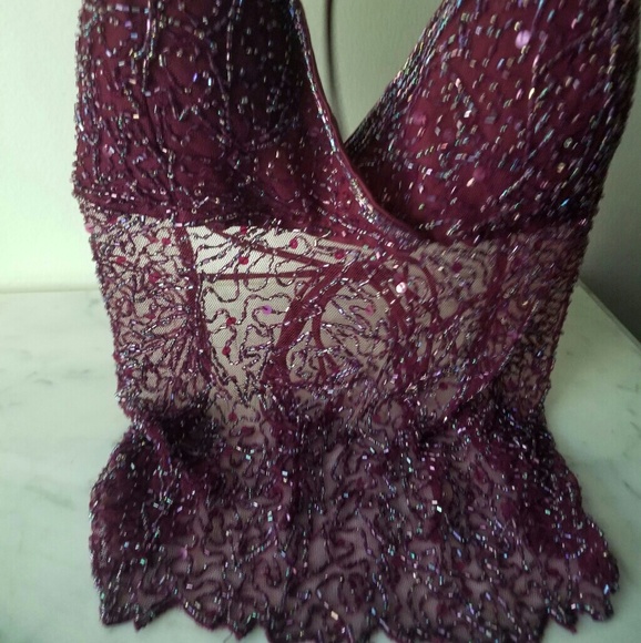 Venus Beaded Halter Top, Size Medium - Picture 7 of 8
